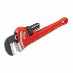 RIDGID® 31020 Heavy Duty Straight Pipe Wrench, 2 in Pipe, 14 in OAL, Floating Forged Hook Jaw, Ductile Iron Handle, Knurled Nut Adjustment, Red