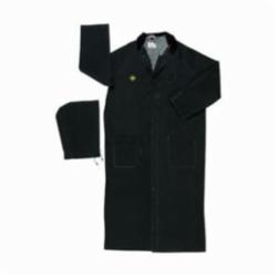 MCR Safety FR267CXL FR267C Classic Plus 2-Piece Rider Rainwear Coat, Unisex, XL, Black, Polyester/PVC, Resists: Flame and Water, ASTM F1506/D-6413