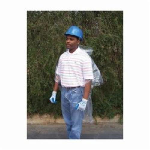 MCR Safety O22 Schooner Jr 1-Ply Disposable Poncho With Attached Hood, Universal, 50 in L, Clear, 0.02 mm Polyethylene