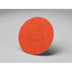 Roloc™ 7000045618 Abrasive Disc, 1 in Dia Disc, 36 Grit, Very Coarse Grade, Ceramic Abrasive, Type TR Attachment