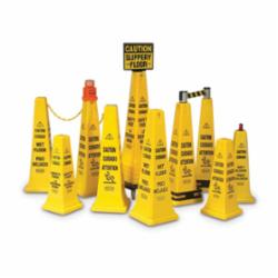 Rubbermaid® FG627777YEL 6277-77 Multi-Lingual Safety Cone, Caution, 25.8 in H x 10-1/2 in W, Black on Yellow, Polyethylene