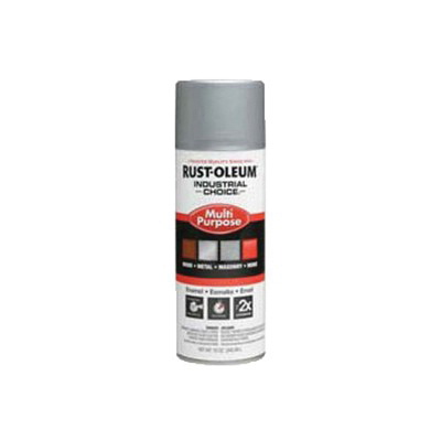 Rust-Oleum® 1614830 1600 System Multi-Purpose Enamel Spray Paint, 12 oz Container, Liquid Form, Dull Aluminum, 12 to 15 sq-ft/can Coverage