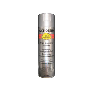 Rust-Oleum® V2185838 V2100 System Galvanizing Compound Spray Paint, 20 oz Container, Liquid Form, Cold, 12 to 20 sq-ft/can Coverage