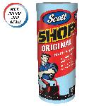 Scott® 75130 Original Shop Towel, 11 in L x 10.4 in W, Hydroknit®, Blue, Roll Package