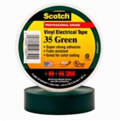 Scotch® 7000006098 Color Coding Tape, 66 ft L x 3/4 in W, 7 mil THK, PVC, Rubber Resin Adhesive, Green