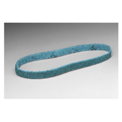 3M™ 7000045944 SC-BS Surface Conditioning Belt, 1/2 in W Belt x 24 in L, Very Fine Grade, Aluminum Oxide Abrasive, Blue