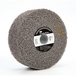 3M™ 7000028446 Convolute Multi-Finishing Wheel, 6 in Dia Wheel, 1 in Center Hole, 2 in W Face, Fine Grade, Silicon Carbide Abrasive
