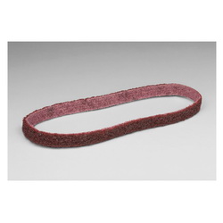 3M™ 7000045943 SC-BS Surface Conditioning Belt, 1/2 in W Belt x 24 in L, Medium Grade, Aluminum Oxide Abrasive, Maroon