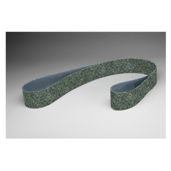Scotch-Brite™ 7000120844 Low Stretch Surface Conditioning Belt, 2 in W Belt x 72 in L, Super Fine Grade, Silicon Carbide Abrasive, Gray