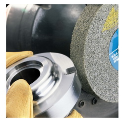 Scotch-Brite™ 7000046116 EX3 High Performance Deburring Wheel, 8 in Dia Wheel, 3 in Center Hole, 1 in W Face, Fine Grade, Silicon Carbide Abrasive