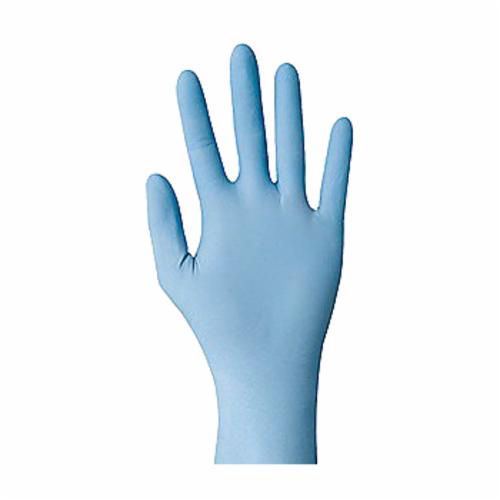SHOWA® 7500PFXXL Disposable Gloves, 2XL/SZ 10 to 11, Nitrile, Blue, 9-1/2 in L, Non-Powdered, Textured, 4 mil THK, Application Type: Economy Grade, Ambidextrous Hand