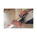 Shurtape® 155206 AF 100 HVAC Grade Printed Foil Tape, 60 yd L x 2-1/2 in W, 6.8 mil with Liner/4.2 mil without Liner THK, Acrylic Adhesive, Dead-Soft Aluminum Foil Backing, Silver