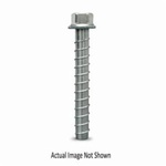 Simpson Strong-Tie® THD50400H Heavy Duty Screw Anchor, 1/2 in Dia, 4 in OAL, Hex Washer Head Drive, Carbon Steel, 3-1/4 in D Min Embedment
