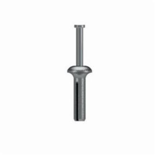 Simpson Strong-Tie® ZN25100 Nailon™ Drive Pin Anchor, 1/4 in Dia, 1 in OAL, Die-Cast Zamak 3 Alloy Body Shell, Carbon Steel Pin, Mushroom Head Head