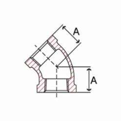 Smith-Cooper® 33F 1010C Pipe Elbow, 1 in Nominal, FNPT End Style, 150 lb, Malleable Iron, Black