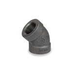 Smith-Cooper® 33F 3004C Pipe 45 deg Elbow, 1/2 in, FNPT, 300 lb, Malleable Iron, Black