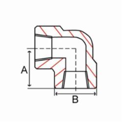 Smith-Cooper® 42E 2010 Pipe 90 deg Elbow, Carbon Steel, 1 in, NPT