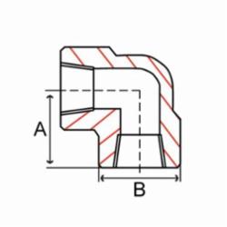 Smith-Cooper® 42E 3020 90 deg Pipe Elbow, Carbon Steel, 2 in, NPT