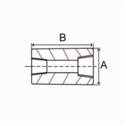 Smith-Cooper® 42RC3003002 Pipe Reducing Coupling, Carbon Steel, 3/8 x 1/4 in Nominal, NPT End Style