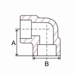 Smith-Cooper® 52E 3010 Pipe Elbow, Carbon Steel, 1 in Nominal, Socket Welded End Style