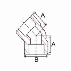 Smith-Cooper® 52F 3014 Pipe Elbow, Carbon Steel, 1-1/2 in Nominal, Socket Welded End Style