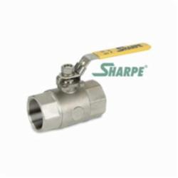Sharpe® SV54576014 54576 2-Piece Ball Valve, 1-1/2 in Nominal, FNPT End Style, 316 Stainless Steel Body, Standard Port, PTFE Softgoods