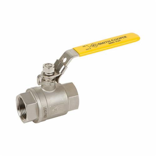 Smith-Cooper® SC201N Ball Valve, 2 in Nominal, Thread End Style, 316 Stainless Steel Body, Full Port