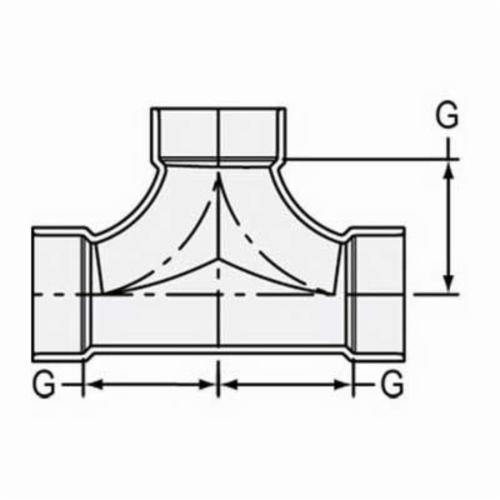 Spears® P448-040BC P448 2-Way, 4 in nominal, Hub end style, PVC, Domestic