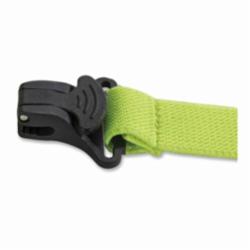 Squids® 19155 3155 Standard Lanyard With Clamp, For Use With Clamp Hard Hat, 2 lb Working, Elastic/Elastomer, Lime