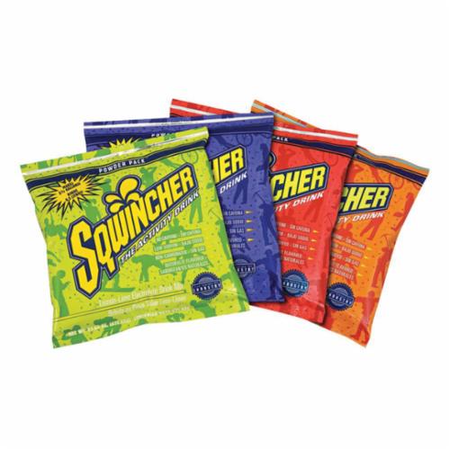 Sqwincher® 016044-AS Powder Pack™ Dry Mix Sports Drink Mix, 23.83 oz Pack, 2.5 gal Yield, Powder Form, Assorted