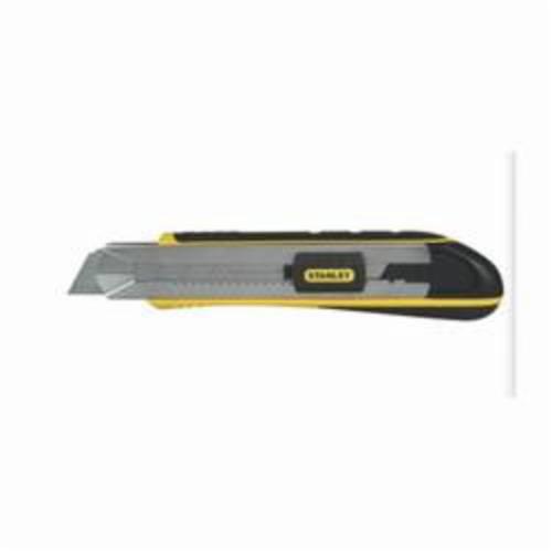 Stanley® FatMax® 10-486 Utility Knife, 25 mm W Snap-Off Blade, Push Button, Carbon Steel Blade, 1 Blades Included, 7 in OAL