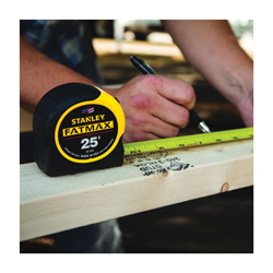 Stanley® FatMax® 33-725 Reinforced Tape Rule With BladeArmor®, 25 ft L x 1-1/4 in W Blade, Mylar® Polyester Film, Imperial