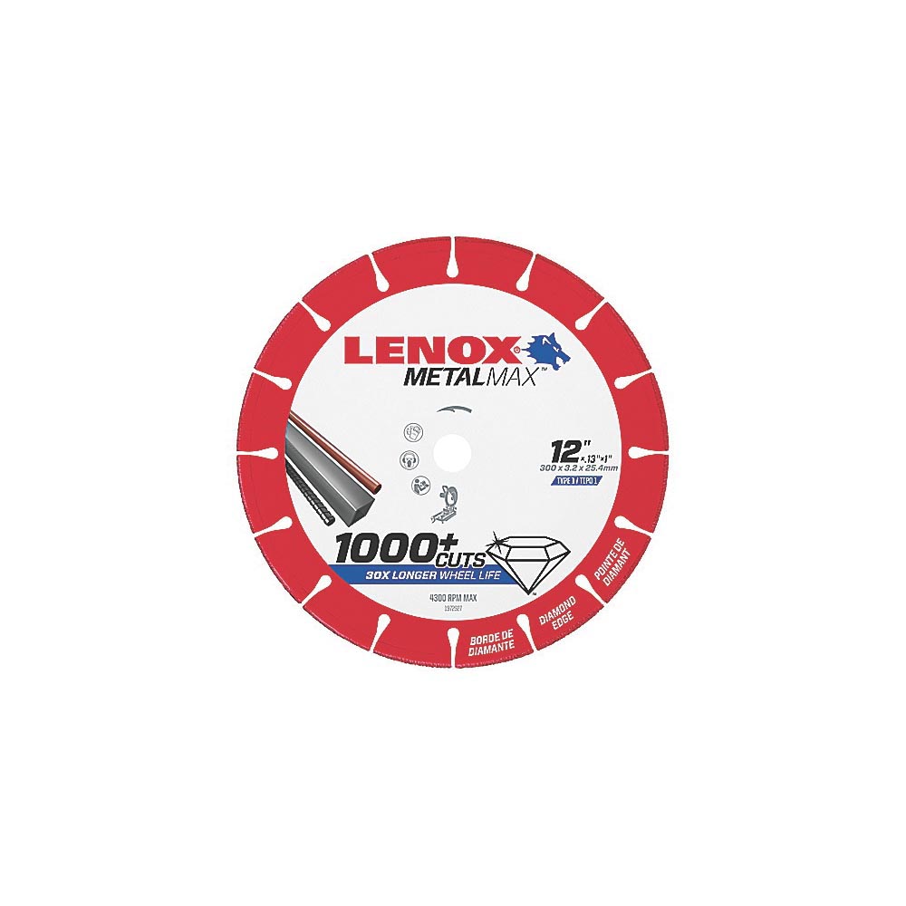 Lenox® METALMAX™ 1972929 Cut-Off Wheel, 14 in Dia Blade, 1 in Arbor/Shank