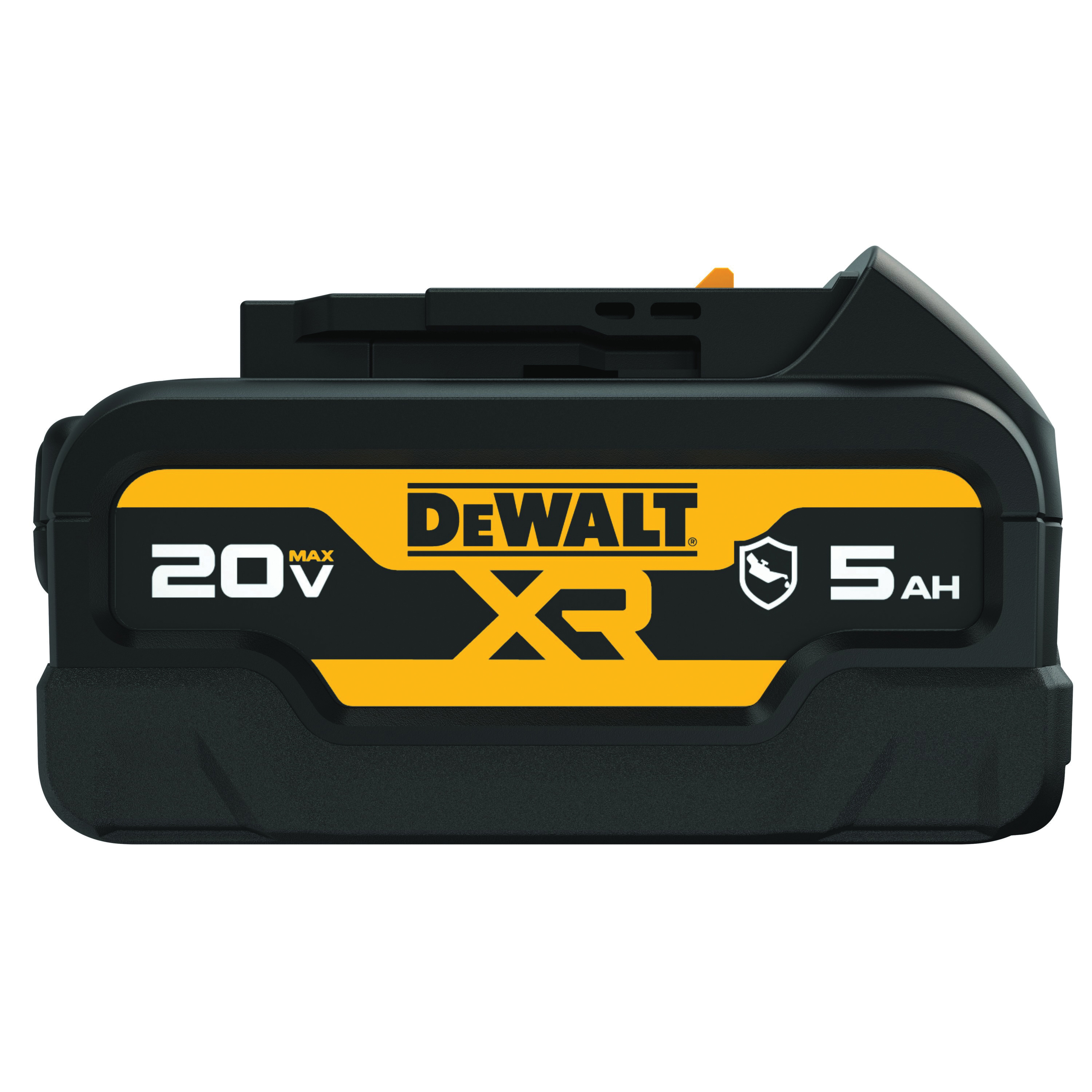 DeWALT® DCB205G Oil-Resistant Battery With 3-LED Fuel Gauge Charge Indicator, 5 Ah Li-Ion Battery, 20 V Charge, For Use With DeWALT® 12/20 V MAX Power Mac Tools and Chargers