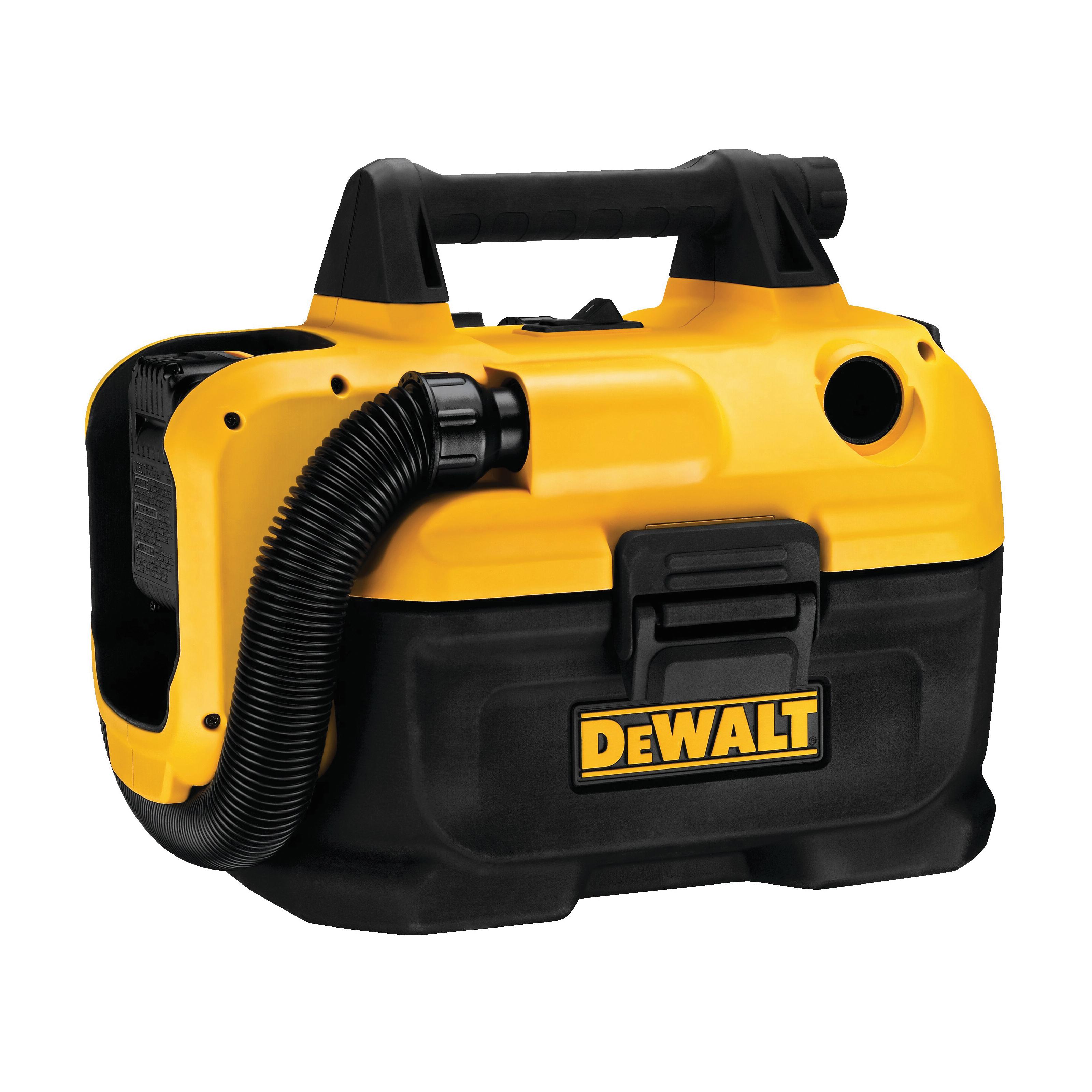 DeWALT® DCV580 Cordless Wet/Dry Vacuum, 2 gal Tank, 20 V, Plastic Housing