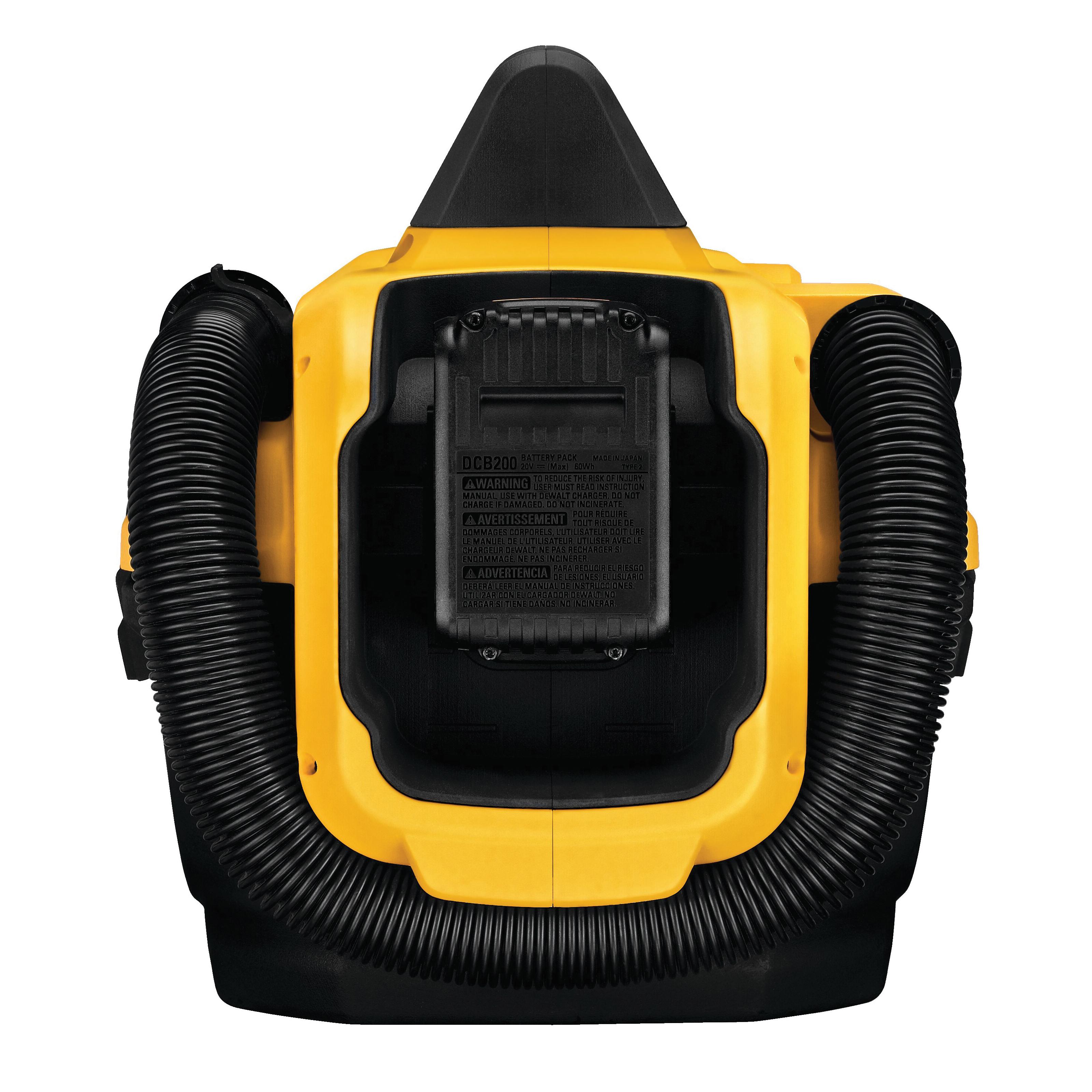 DeWALT® DCV580 Cordless Wet/Dry Vacuum, 2 gal Tank, 20 V, Plastic Housing