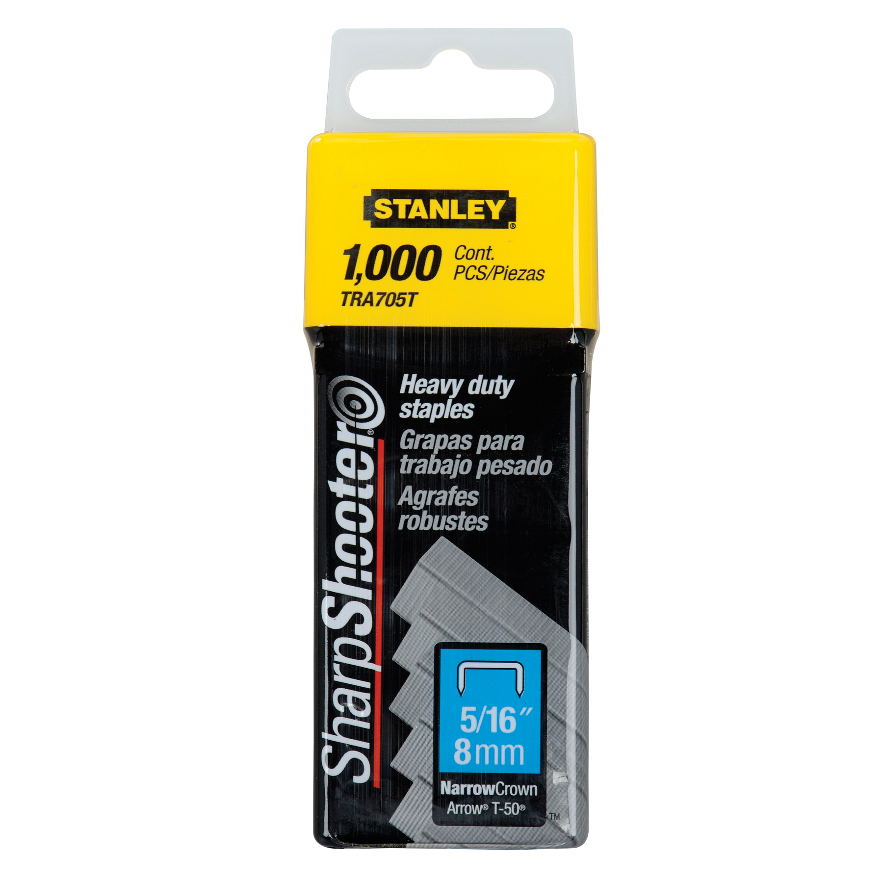 Stanley® TRA705T TRA700 Heavy Duty Narrow Crown Staple, 5/16 in L Leg