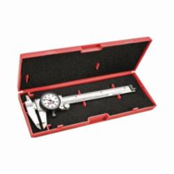 Starrett® 120A-6 Accurate Direct Reading Reliable Dial Caliper With Plastic Case, 0 to 6 in, Graduation 0.001 in, 5/8 in Inside x 1-1/2 in Outside D Jaw, Stainless Steel, Satin