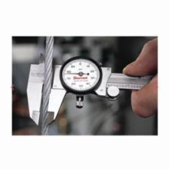 Starrett® 120A-6 Accurate Direct Reading Reliable Dial Caliper With Plastic Case, 0 to 6 in, Graduation 0.001 in, 5/8 in Inside x 1-1/2 in Outside D Jaw, Stainless Steel, Satin