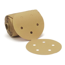 Stikit™ 7000119543 Open Coated PSA Paper Disc, 5 in Dia Disc, P120 Grit, Fine Grade, Aluminum Oxide Abrasive, Paper Backing