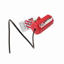 STOPOUT® StopPlug™ KDD230 Multi-Plug Lockout, For Use With 110/220/550/600 VAC Plugs, 1 Padlocks, 3/8 in Dia Max Padlock Shackle, Polyethylene, Red