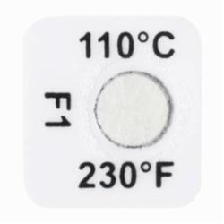 Tempil® Tempilabel® 026264 21 Series Irreversible Temperature Indicating Label, 1 Temperature Positions, 240 deg F, +/-2% deg F