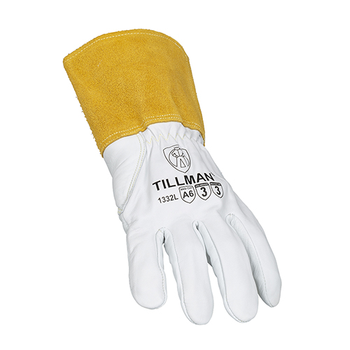 Tillman™ 1332L 1332 Premium Grade Gloves, Pearl, Para-Aramid Lining, Cinch Cuff