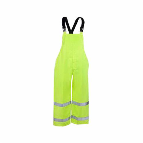 Tingley Icon™ O24122 2-Piece Bib Overall, Unisex, Fluorescent Yellow Green, Polyurethane on 300D Polyester