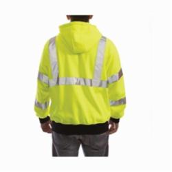 Tingley Job Sight™ S78122 Class 3 Hooded Sweatshirt, Fluorescent Yellow/Green/Black, Polyester