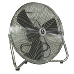 TPI CF18 CF Series 1-Phase Standard Workstation Floor Fan, 18 in Blade, 2550/2700/3150 cfm Flow Rate, 120 VAC, 1.4 A