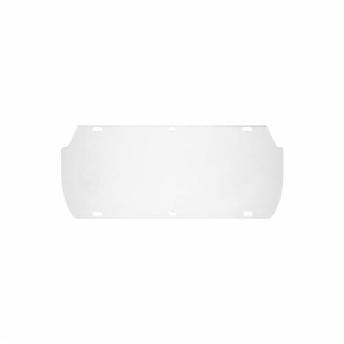 MCR Safety 494700 Double Matrix Replacement Faceshield Window, Clear, Polycarbonate, 7 in H x 16-3/4 in W x 0.4 in THK Visor, For Use With Double Matrix Faceshields, ANSI Z87.1, CSA Z94.3