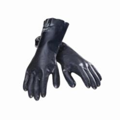 SHOWA® Ultraflex®II 3414 Lightweight Chemical Resistant Gloves, Neoprene, Blue, Cotton Interlock Wrist Lining, 14 in L, Resists: Abrasion and Chemical, Unsupported Support, Gauntlet Cuff, 10 ga THK