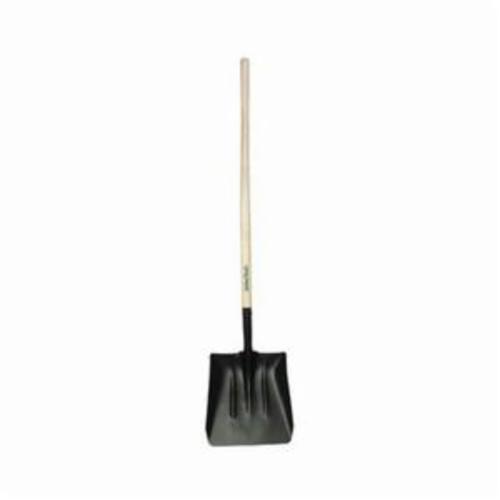 UnionTools® 54246 Scoop Shovel, 14-1/2 in L x 13-1/2 in W, Steel/Coal Blade, 48 in Handle Length, White Ash Handle