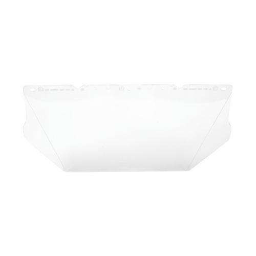 MSA V-Gard® 10115836 Contoured Visor, Clear, Polycarbonate, 8 in H x 17 in W x 0.04 in THK Visor, For Use With MSA V-Gard® Frames and Headgears, ANSI/ISEA Z87.1-2010, CSA Z94.3, EN 166 (2C-1.2 MSA 1B), AS/NZS 1338